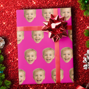 Papier Cadeau Cadeau Personnalisé, Photo Personnalisée Du Visage
