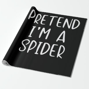 Papier Cadeau Cadeau Spider Prétendre costume d'araignée Hallow