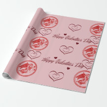 Cadeaupapier Happy Valentines Day