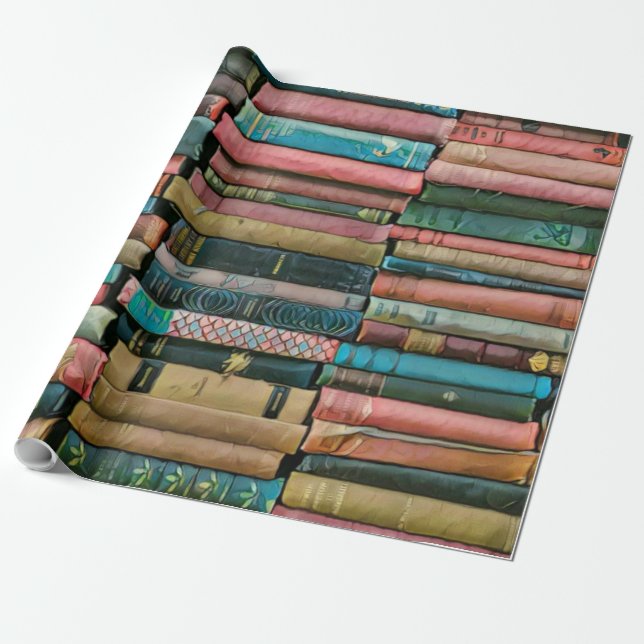 Papier Cadeau Cadeaux bibliothécaires pour elle (Déroulé)