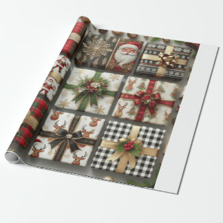 Papier Cadeau cadeaux de Noël