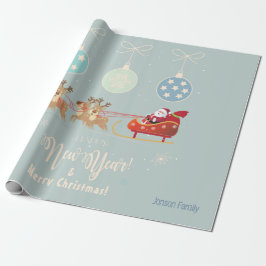 Papier Cadeau Cadeaux de Noël et vos souhaits, Personnaliser