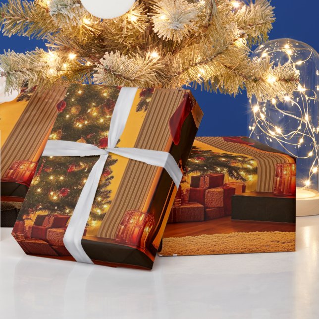 Papier Cadeau Cadeaux de Noël festifs (Vacances)