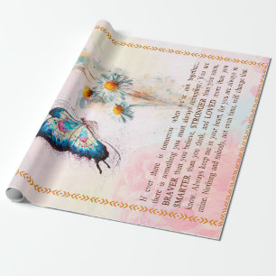 Papier Cadeau Cadeaux de petite fille   De la famille grand-mère