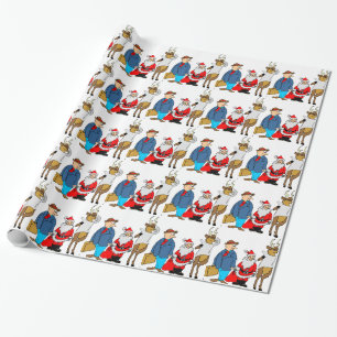 Papier Cadeau Cadeaux drôles de Noël