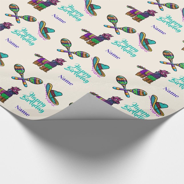 Papier Cadeau Cadeaux mexicains Anniversaire ou Fiesta Enveloppe (Coin)