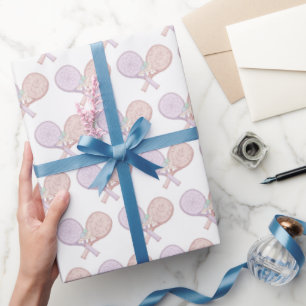 Papier Cadeau Cadeaux Padel Pastel Mignons