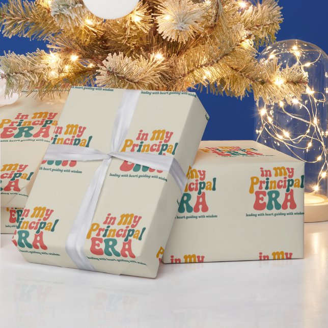 Papier Cadeau Cadeaux principaux dans mon ère principale Retour  (Vacances)