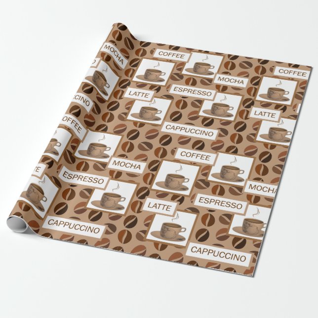 Papier Cadeau Café (Déroulé)