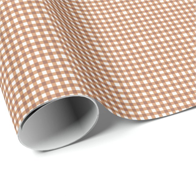 Papier Cadeau Café En vichy papier d'emballage (Coin rond)