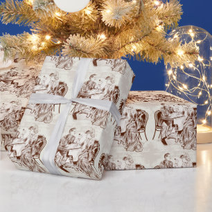 Papier Cadeau café et amour