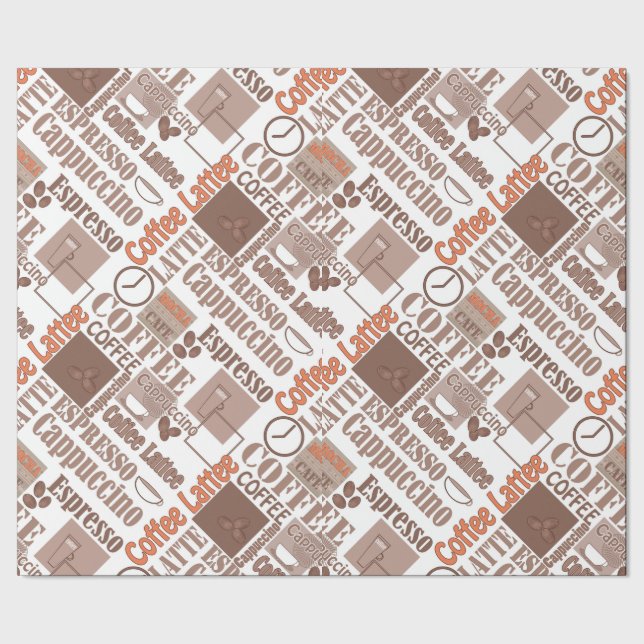 Papier Cadeau Café préféré (Couture)