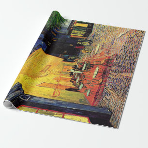 Papier Cadeau Café Terrasse à la nuit par Vincent van Gogh