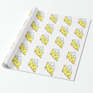 PAPIER CADEAU CALE DE FROMAGE SUISSE DE PAPIER D'EMBALLAGE
