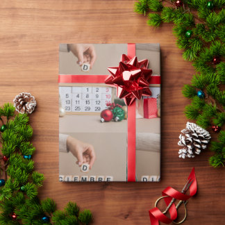Papier Cadeau Calendrier de décembre