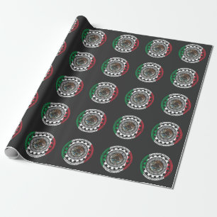 Papier Cadeau Calendrier maya historique mexicain Aztec Mexique