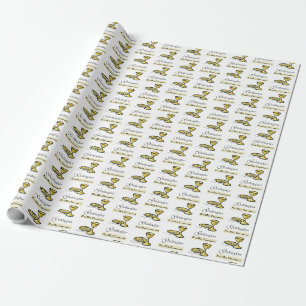 Papier Cadeau Calice de première communion de filleule personnal