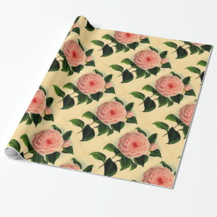 Papier Cadeau Camélia vintage