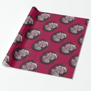 PAPIER CADEAU CAMEO ANTIQUE, DAME AUX RAISONS ET AUX GRAPEVINES