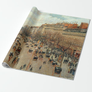 Papier Cadeau Camille Pissarro Boulevard Montmartre Peinture