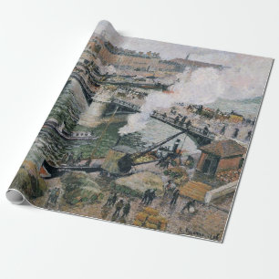 Papier Cadeau Camille Pissarro Pont Boieldieu à Rouen Peinture