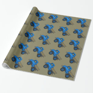 Papier Cadeau Camion bleu