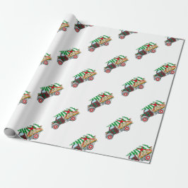 Papier Cadeau Camion de Christma