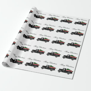 Papier Cadeau Camion de livraison du Pôle Nord - Joyeux Noël