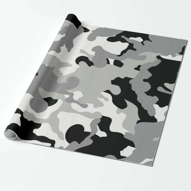 Papier Cadeau Camion noir et gris (Déroulé)