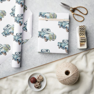 Papier Cadeau Camions Papa Anniversaire