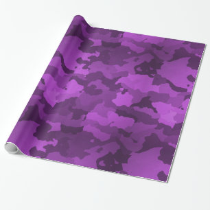 Papier Cadeau Camo pourpre