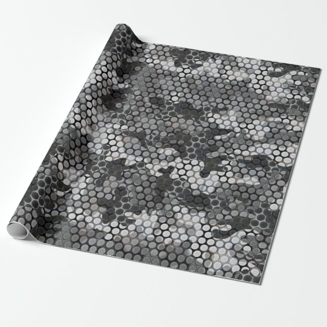 PAPIER CADEAU "CAMO URBAIN NUMÉRIQUE" (Déroulé)