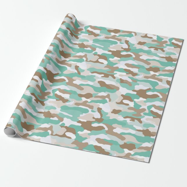 Papier Cadeau Camouflage côtier (Déroulé)