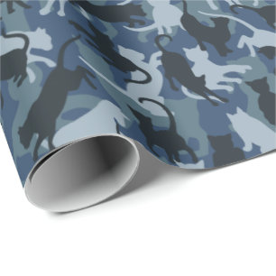 Papier Cadeau Camouflage de la Marine des Chats