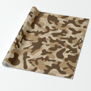 Papier Cadeau Camouflage du désert