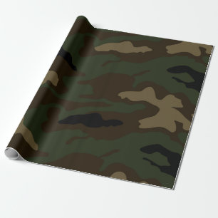 Papier Cadeau camouflage militaire motif uniforme de soldat de l