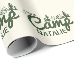 Papier Cadeau Camp Bachelorette Party personnalisé Customisé