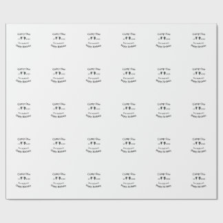 Papier Cadeau Camp one happy birthday name date campingadventure