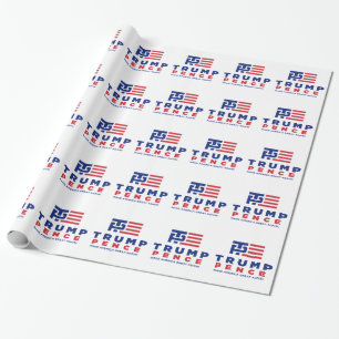 Papier Cadeau Campagne électorale de Donald Trump Pence 2016