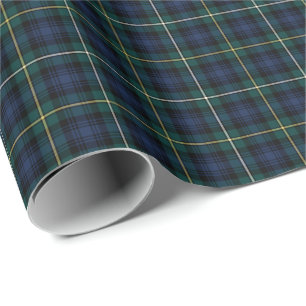 Papier Cadeau Campbell de Argyll Clan Tartan
