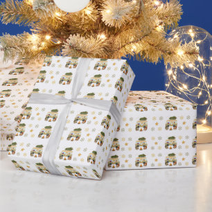 Papier Cadeau Camper de Noël Cosy