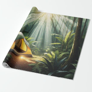 Papier Cadeau Camping Jungle