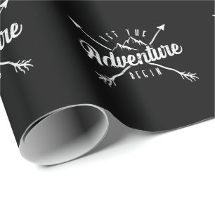 Papier Cadeau Camping "Let The Adventure Begin"
