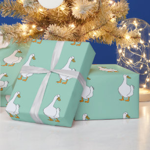 Papier Cadeau Canard à canard blanc