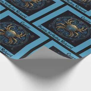 Papier Cadeau Cancer Ajouter un nom Anniversaire Horoscope Cadea