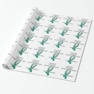 Papier Cadeau Cancer Bully (ruban Turquoise)