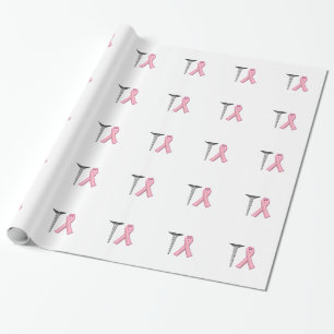 Papier Cadeau Cancer du sein de la vis ! Humour des survivants