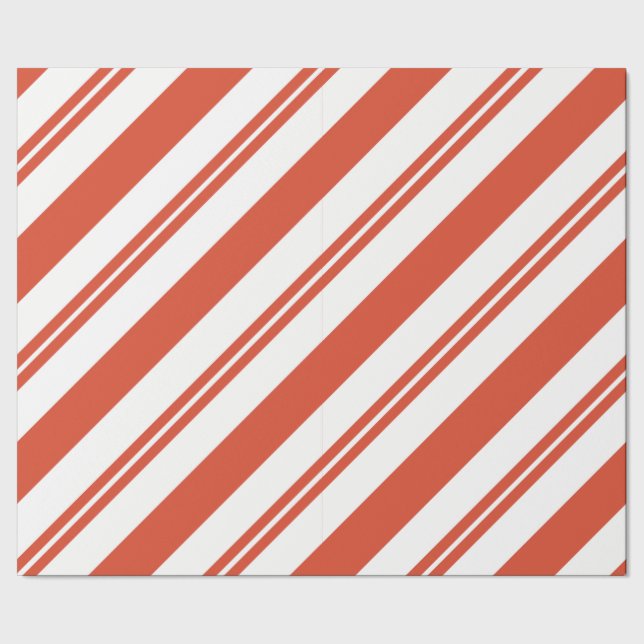 Papier Cadeau Candy Cane Chorus-Big Stripe Diagonal (Couture)