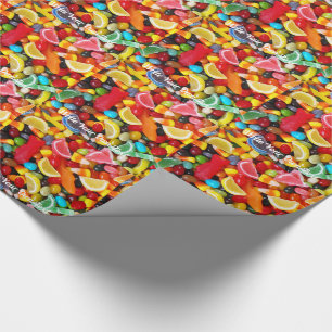 Papier Cadeau Candy Heaven - Écrivez votre propre texte à envelo