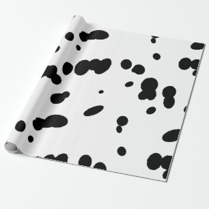 Papier Cadeau Canine de Chien à tache noire dalmate